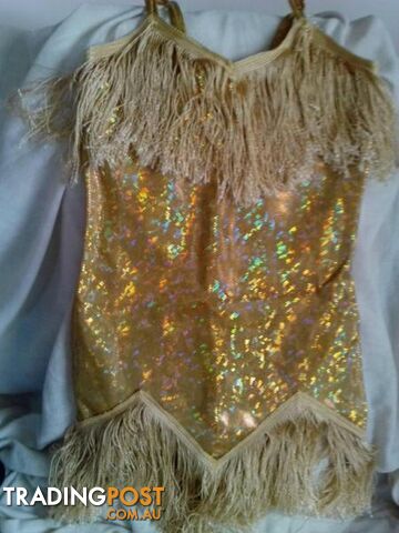 FLAPPER GOLD TASSLED DRESS-Child