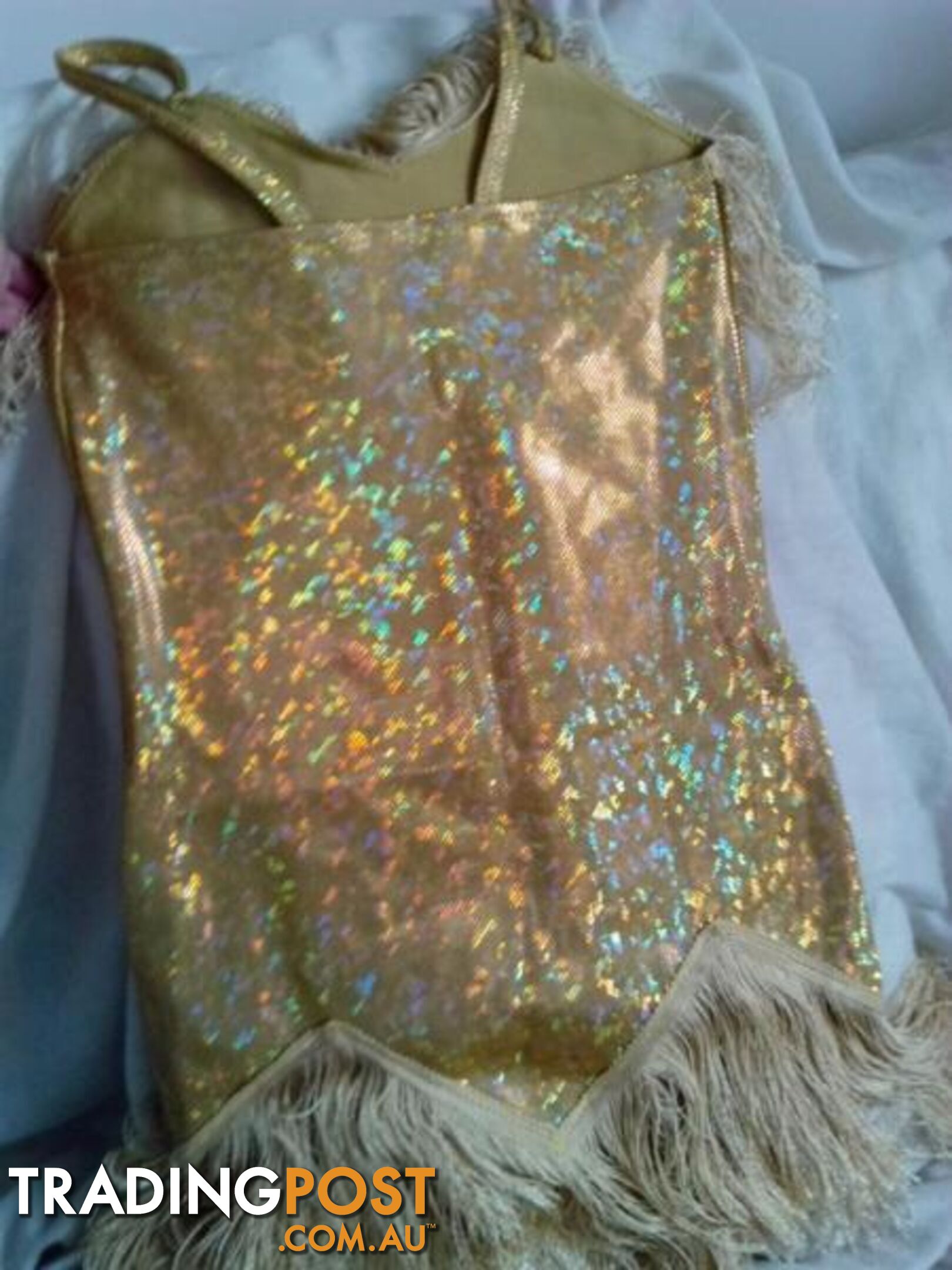 FLAPPER GOLD TASSLED DRESS-Child