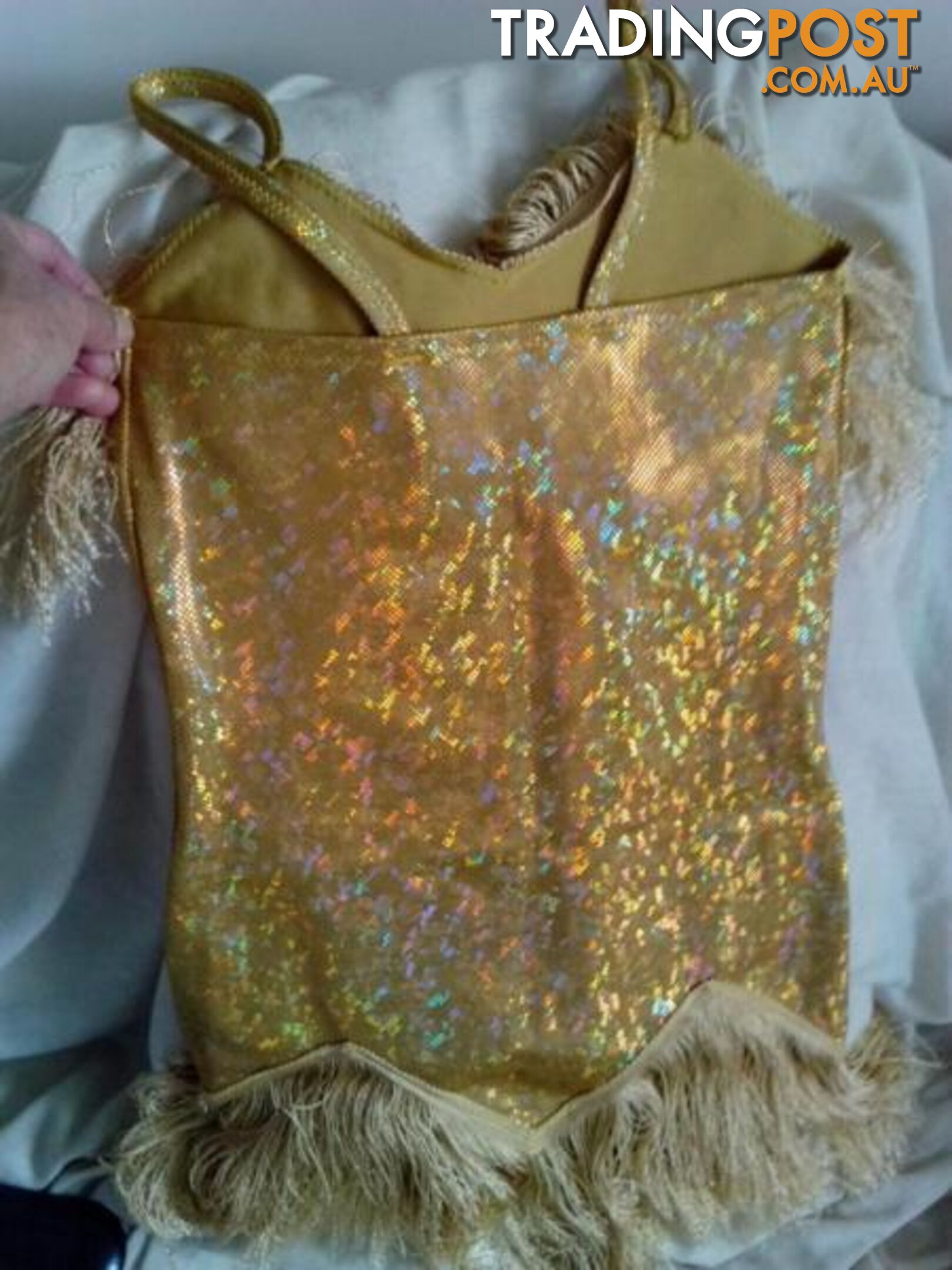 FLAPPER GOLD TASSLED DRESS-Child