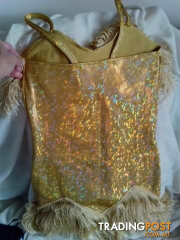 FLAPPER GOLD TASSLED DRESS-Child