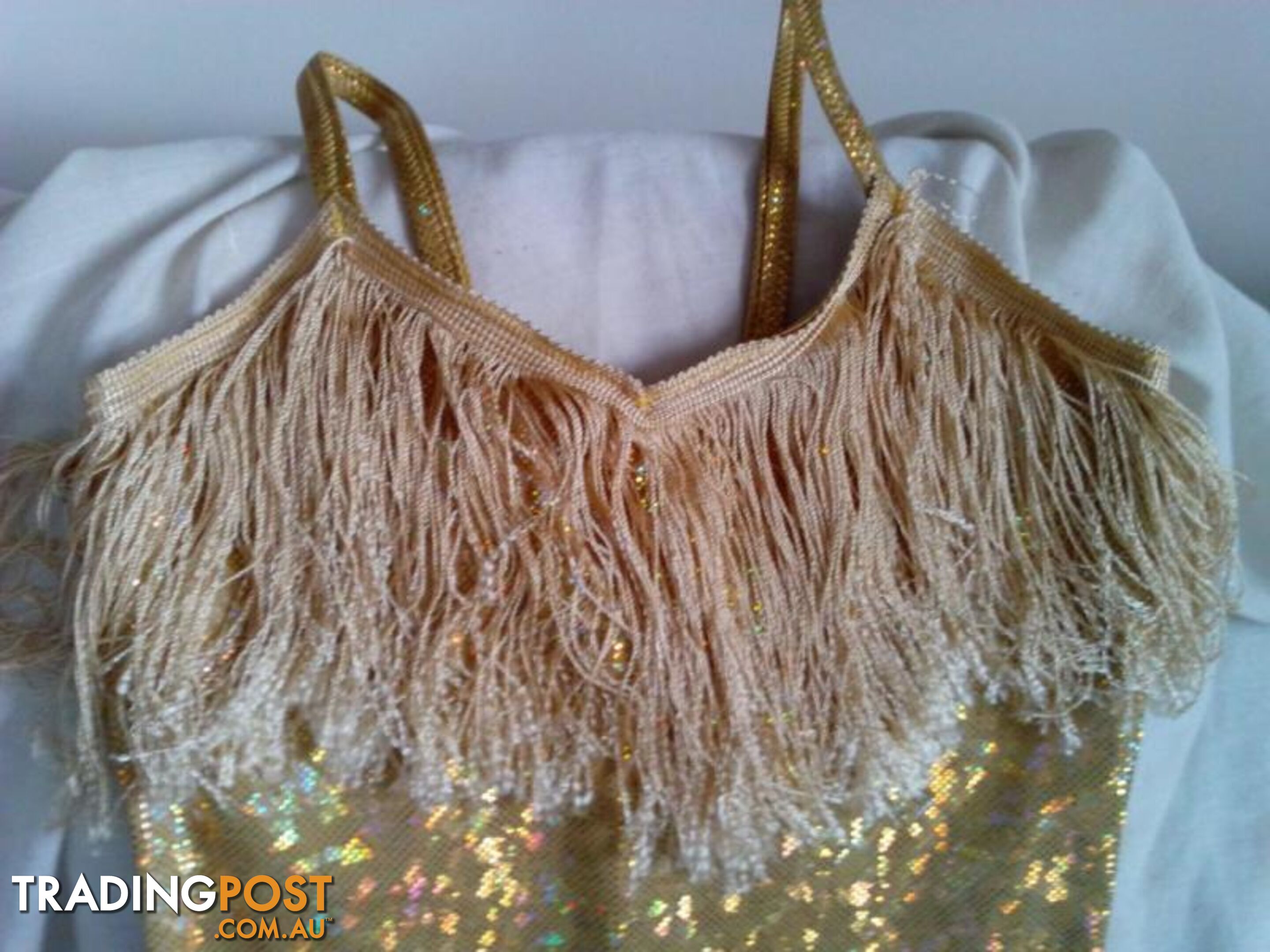 FLAPPER GOLD TASSLED DRESS-Child