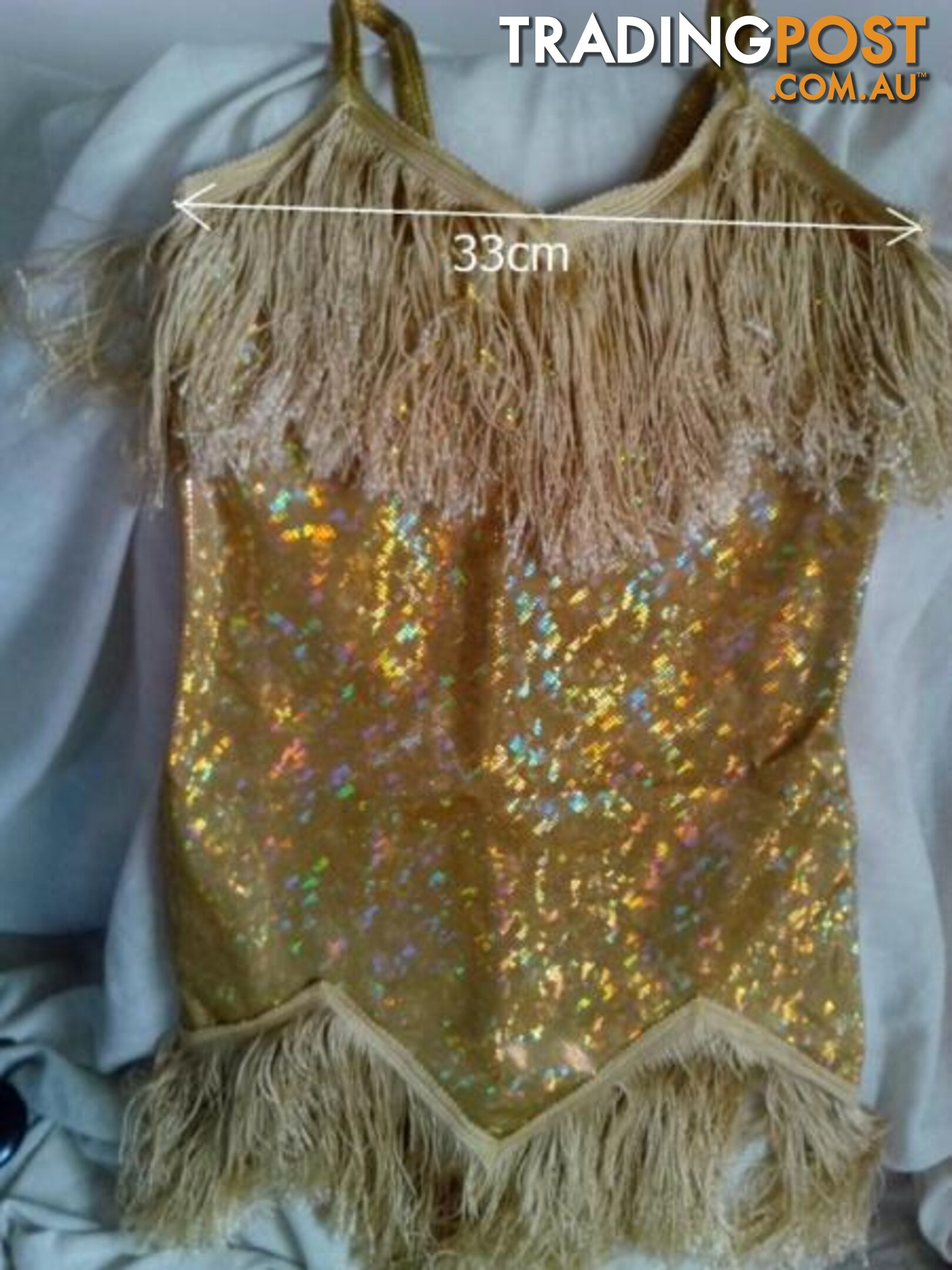 FLAPPER GOLD TASSLED DRESS-Child