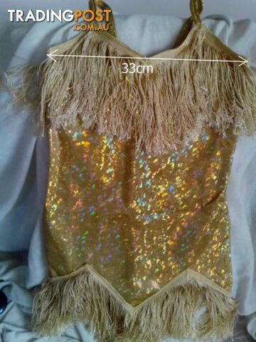 FLAPPER GOLD TASSLED DRESS-Child
