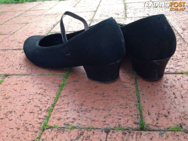 CANVAS CHARACTER CUBAN DANCE SHOES-Black - photo 3 of 5