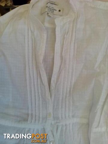 LADIES' L/S WHITE BLOUSE-Abercombie & Fitch New York - photo 2 of 4