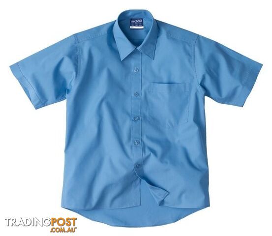 SCHOOL WEAR-BOY'S BLUE SHORT SLEEVES SHIRTS