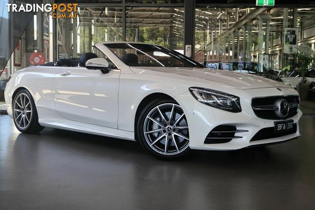 2018 Mercedes-Benz S-Class S560 9G-Tronic A217 809MY Cabriolet