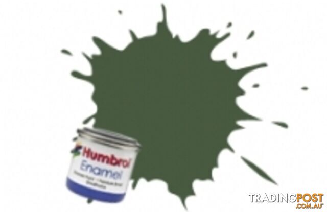 155 HUMBROL ENAMEL PAINT OLIVE DRAB MATT - HUMBROL