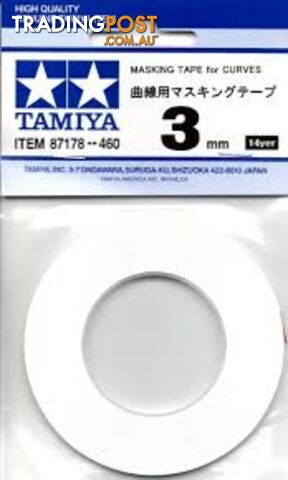 TAMIYA MASKING CURVES 3MM TAPE 87178 - Tamiya Craft Tools