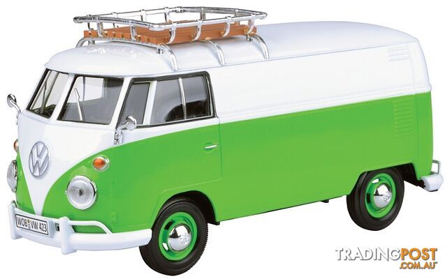MOTORMAX 1/24 VW TYPE 2 (T1) DELIVERY VAN WITH ROOF RACK DIECAST MX79551 -...