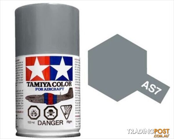 AS-7 TAMIYA ACRYLIC SPRAY PAINT 100ml (Aircraft) NEUTRAL GRAY - TAMIYA PAINTS &amp; Accessories