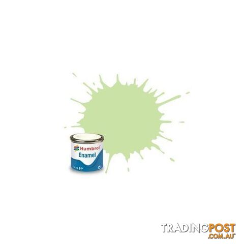 36 HUMBROL ENAMEL PAINT PASTEL GREEN MATT - HUMBROL