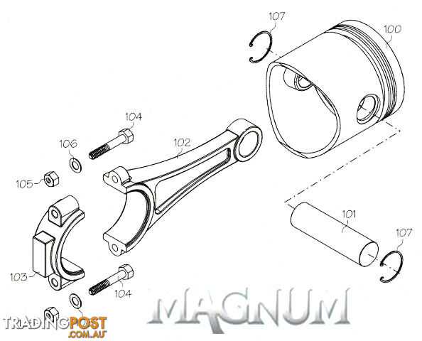 12813 (MAGNUM ENGINE PART) CARB BARREL