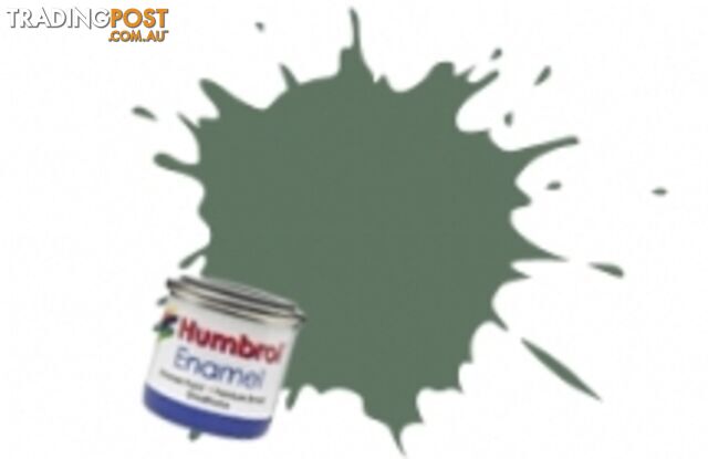 105   HUMBROL ENAMEL PAINT MARINE GREEN MATT - HUMBROL