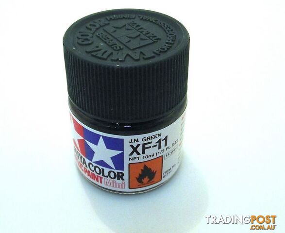 XF-11 TAMIYA ACRYLIC PAINT FLAT J.N.GREEN - TAMIYA PAINTS & Accessories