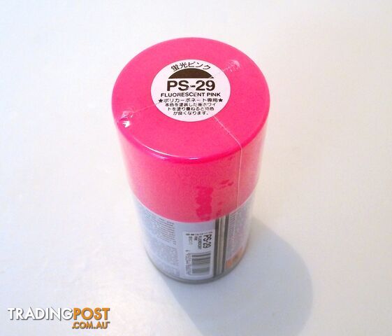 PS-29 TAMIYA POLYCARBONATE SPRAY PAINT FLUOR PINK - TAMIYA PAINTS & Accessories