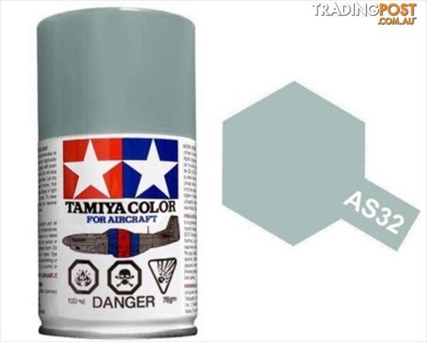 AS-32 TAMIYA MEDIUM SEA GRAY 2 ACRYLIC SPRAY PAINT 100ml (Aircraft) MEDIUM SEA...