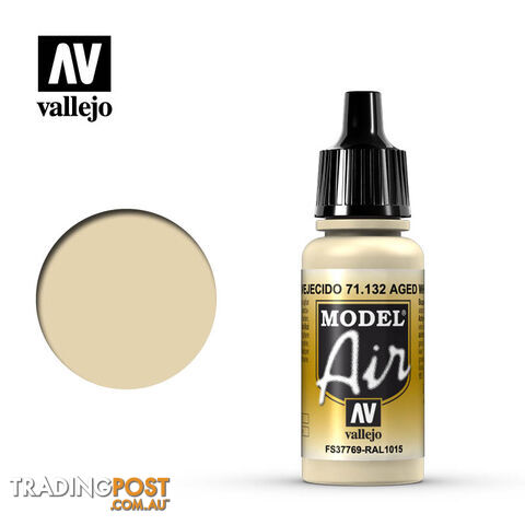 VALLEJO MODEL AIR ACRYLIC PAINT AGED WHITE 71132 - VALLEJO