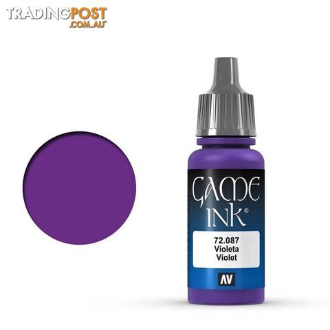 VALLEJO GAME 72087 Color Ink Violet 17ml Acrylic Paint