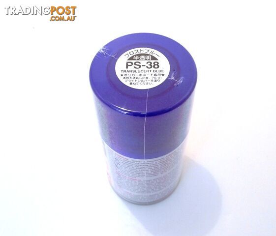 PS-38 TAMIYA POLYCARBONATE SPRAY PAINT TRANSLUCENT BLUE - TAMIYA PAINTS &...