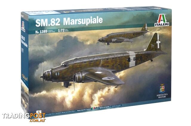 ITALERI SM 82 MARSUPIALE 1/72(1389) PLASTIC MODEL KIT - ITALERI