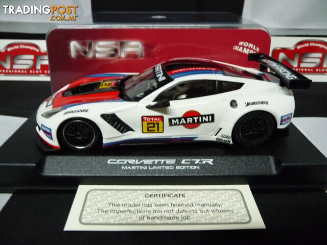 NSR 1:32 0159AW Corvette C7R Martini Racing White No.21 slot car also suits  scalextric/carrera - NSR - Does not apply