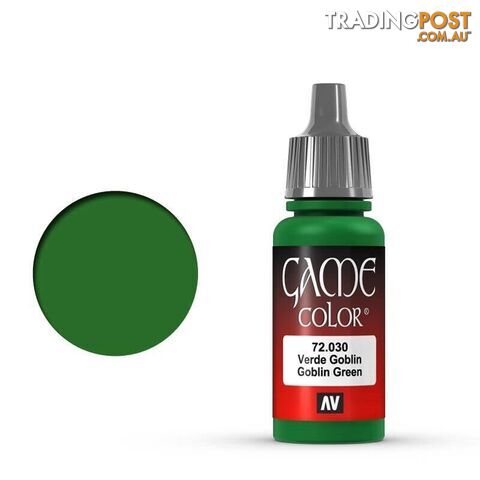 VALLEJO GAME 72030 Color Goblin Green 17ml Acrylic Paint