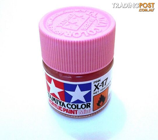 X-17   TAMIYA ACRYLIC PAINT PINK (gloss) - TAMIYA PAINTS &amp; Accessories