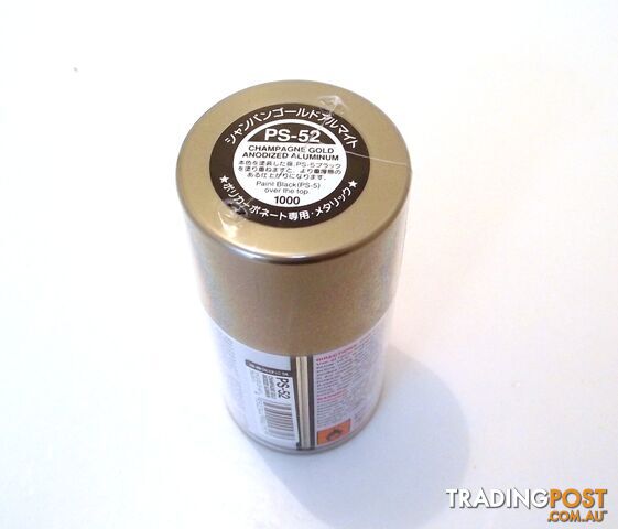 PS-52 TAMIYA POLYCARBONATE SPRAY PAINT CHAMP GOLD ALU - TAMIYA PAINTS &...