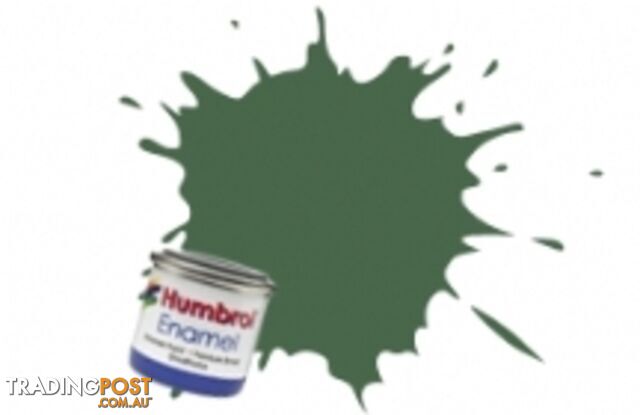 117   HUMBROL ENAMEL PAINT US LIGHT GREEN MATT - HUMBROL