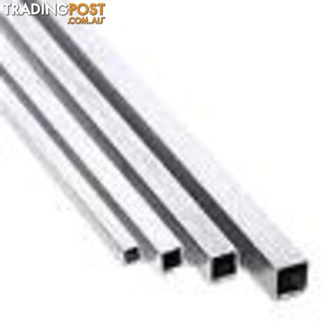 K&S METAL #83014 ALUMINIUM SQUARE TUBE .014 WALL (12IN LENGTHS) 7/32IN (1 TUBE...