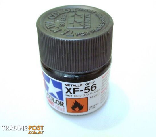 XF-56   TAMIYA ACRYLIC PAINT FLAT METALLIC GREY - TAMIYA PAINTS &amp; Accessories