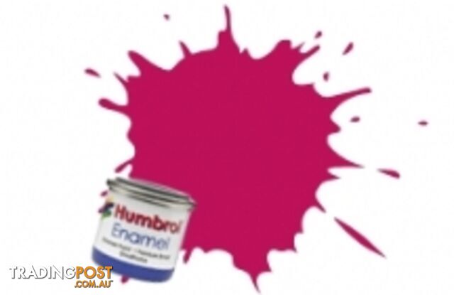 51 HUMBROL ENAMEL PAINT SUNSET RED METAL - HUMBROL