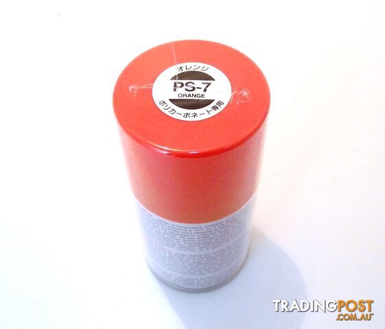 PS-7 TAMIYA POLYCARBONATE SPRAY PAINT ORANGE - TAMIYA PAINTS & Accessories