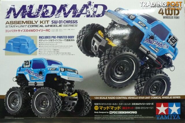 Tamiya 57412 1:24 MUDMAD  SW-01 Chassis Assembly Kit Comical Wheelie Series - Does not apply