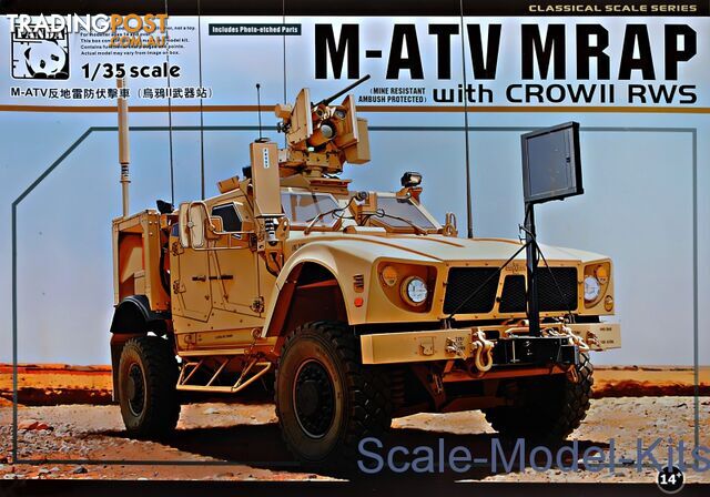 PANDA 1/35 M-ATV MRAP w/Crows RWS 35007 Plastic Model Kit - PANDA