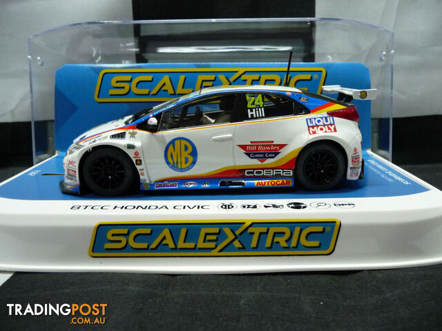 Scalextric C4210 1:32 BTCC Honda Civic Type R NGTC No24 Jake Hill Slot car - SCALEXTRIC - Does not apply