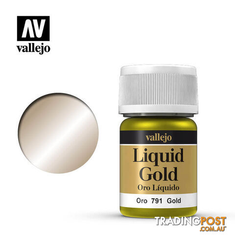 VALLEJO MODEL LIQUID METALLIC GOLD 35ML AV70791 35ml - VALLEJO