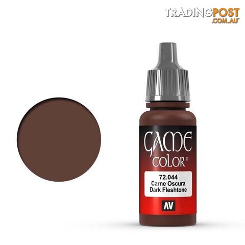 VALLEJO GAME 72044 Color Dark Fleshtone 17ml Acrylic Paint