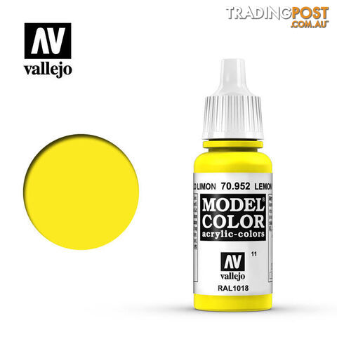 VALLEJO MODEL COLOR LEMON YELLOW 17ML AV70952 - VALLEJO