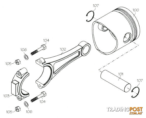 F1215 (YS ENGINE PART) ROCKET ARM SHAFT - photo 1 of 1