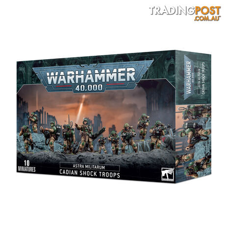 Warhammer 40&#44;000 Astra Militarum Cadian Shock Troops - WARHAMMER 40K