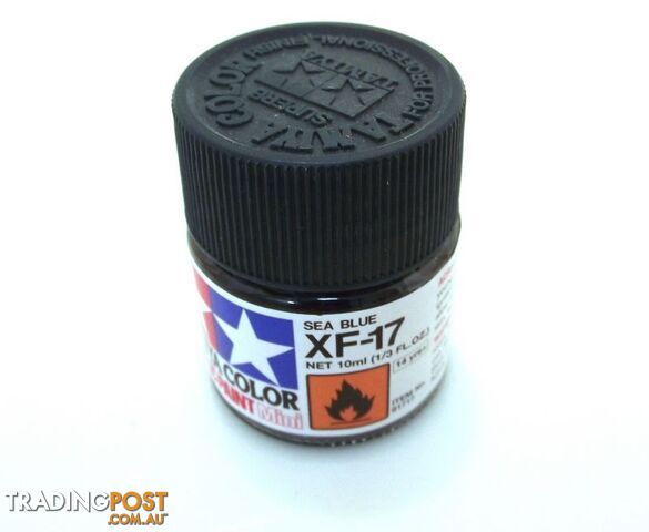 XF-17 TAMIYA ACRYLIC PAINT FLAT SEA BLUE - TAMIYA PAINTS & Accessories