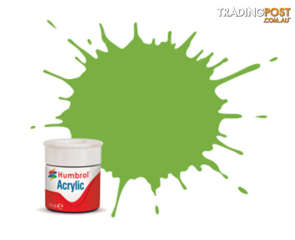 38 HUMBROL ACRYLIC PAINT LIME GLOSS 14ml - HUMBROL