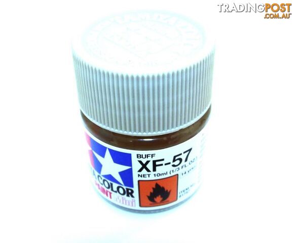 XF-57   TAMIYA ACRYLIC PAINT FLAT BUFF - TAMIYA PAINTS &amp; Accessories