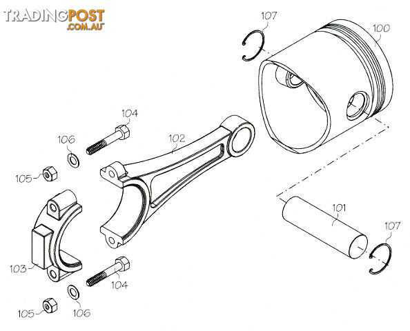 F1319 (YS ENGINE PART) CRANKSHAFT 120AC