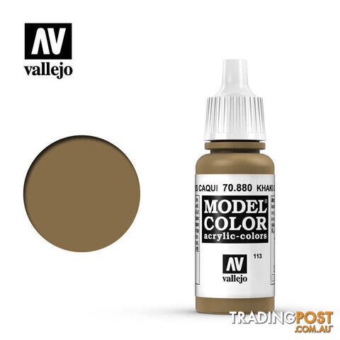 VALLEJO MODEL COLOR KHAKI GREY 17ML AV70880 - VALLEJO