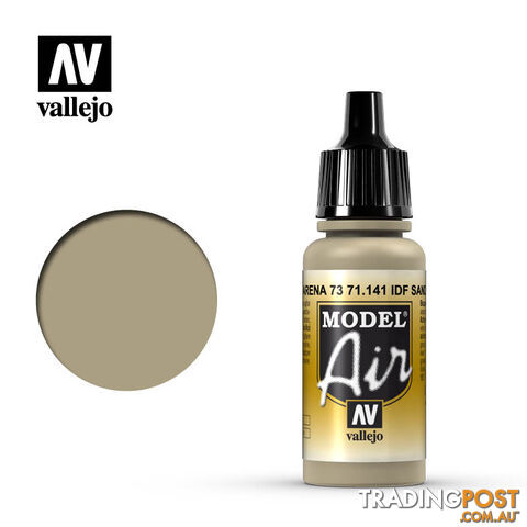 VALLEJO MODEL AIR ACRYLIC PAINT IDF SAND GREY 71141 - VALLEJO