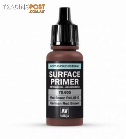 VALLEJO ACRYLIC POLYURETHANE - PRIMER German Red Brown 70605 - VALLEJO