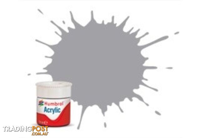 40 HUMBROL ACRYLIC PAINT PALE GREY GLOSS 14ml - HUMBROL